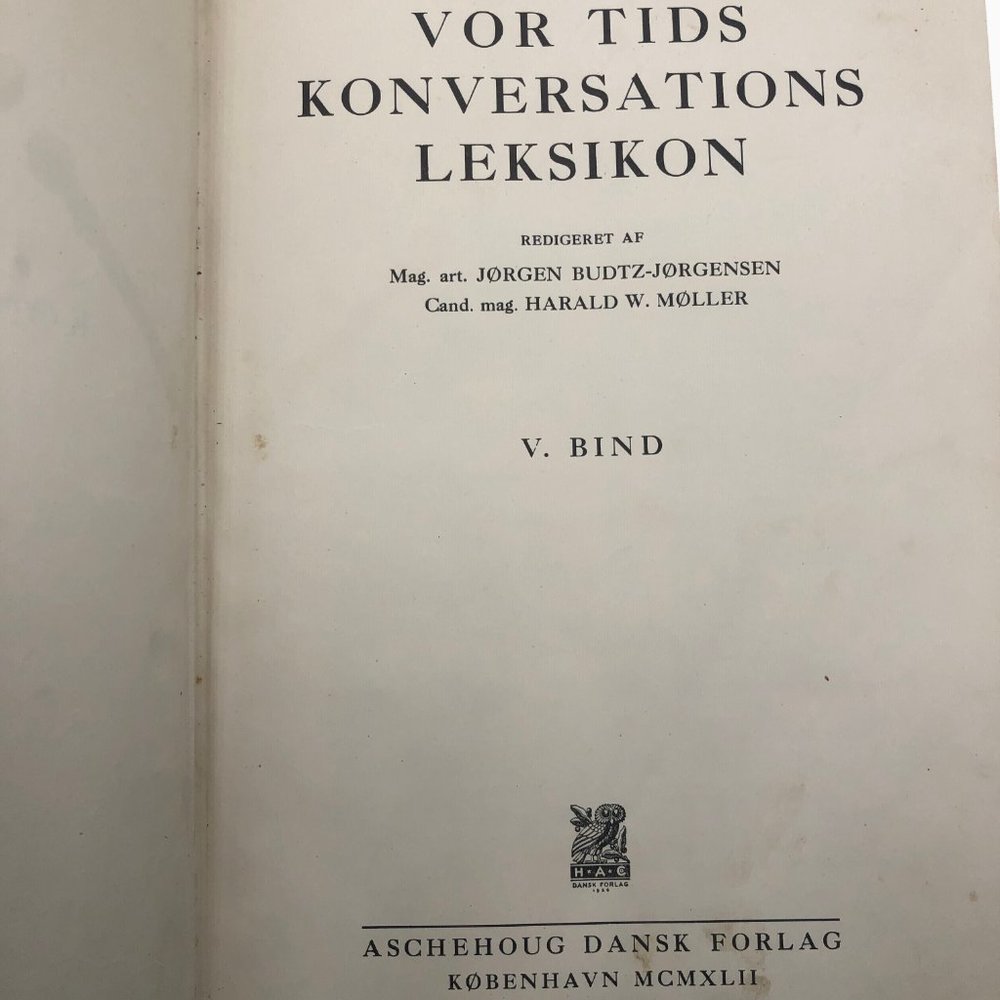 Vor Tids Konversations Leksikon in Danish 1948 Antique Encyclopedia - Picture 4 of 8